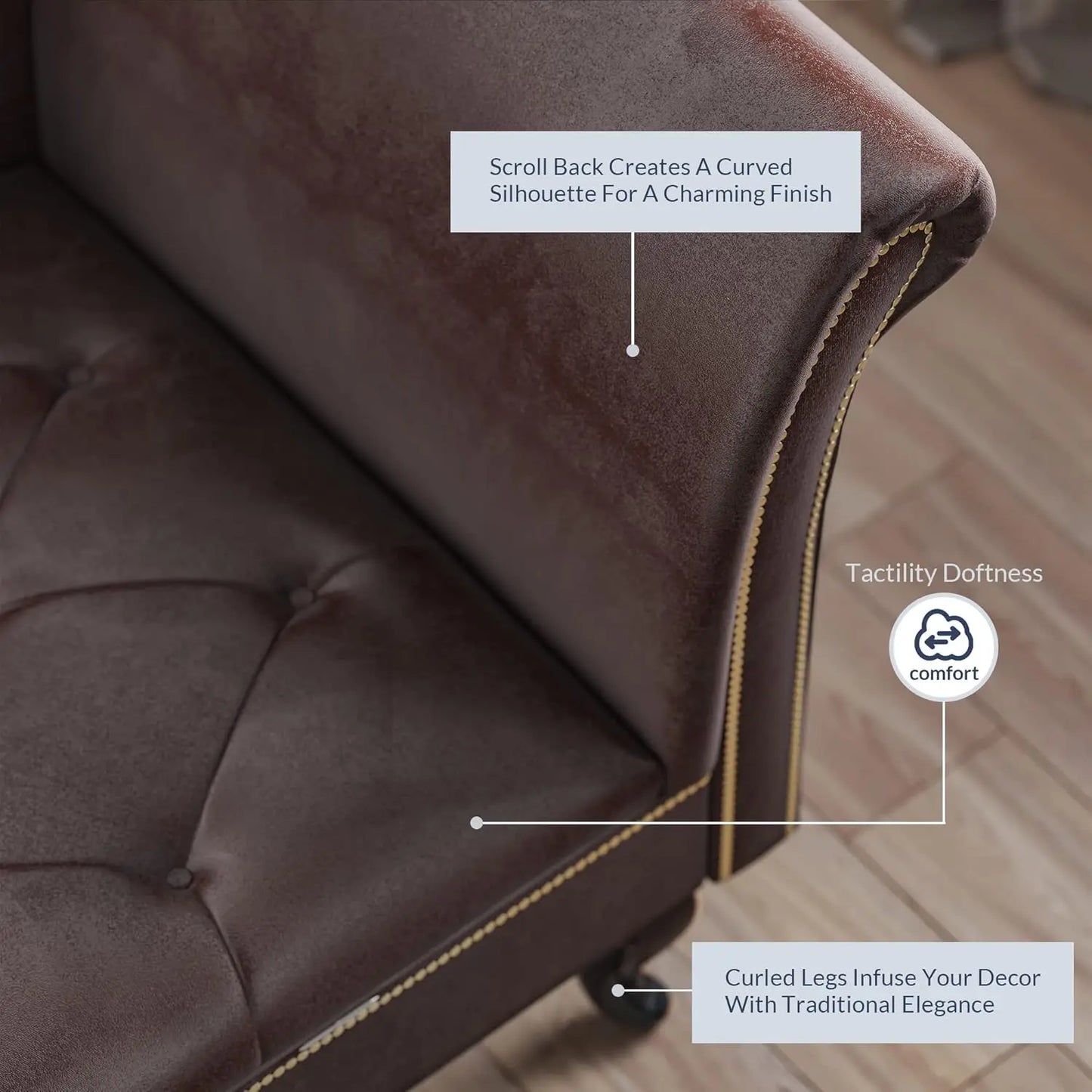 Chaise Lounge with Storage, Elegant Victorian Vintage Style